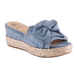 Kylie Espadrillit jousella sininen 1