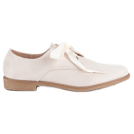 Kengät satiininauhalla ruskea 1