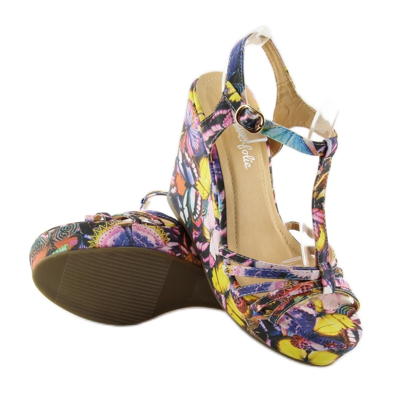 Sandaalit kiilassa YX-17 mustat 2