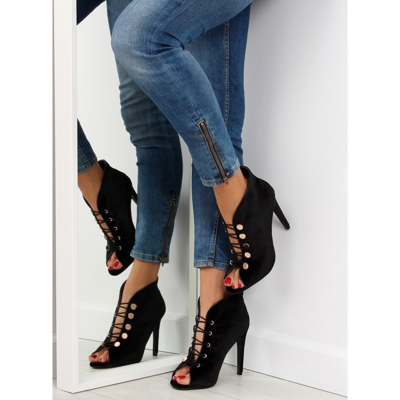 Velvet avoimet varvaspumput 1129 Musta 1