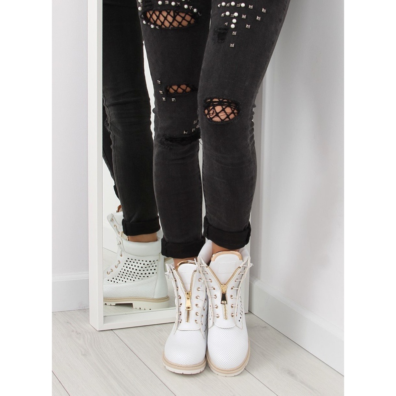 Harjakattoinen balsami, kultainen vetoketju, valkoinen R103 Valkoinen 1