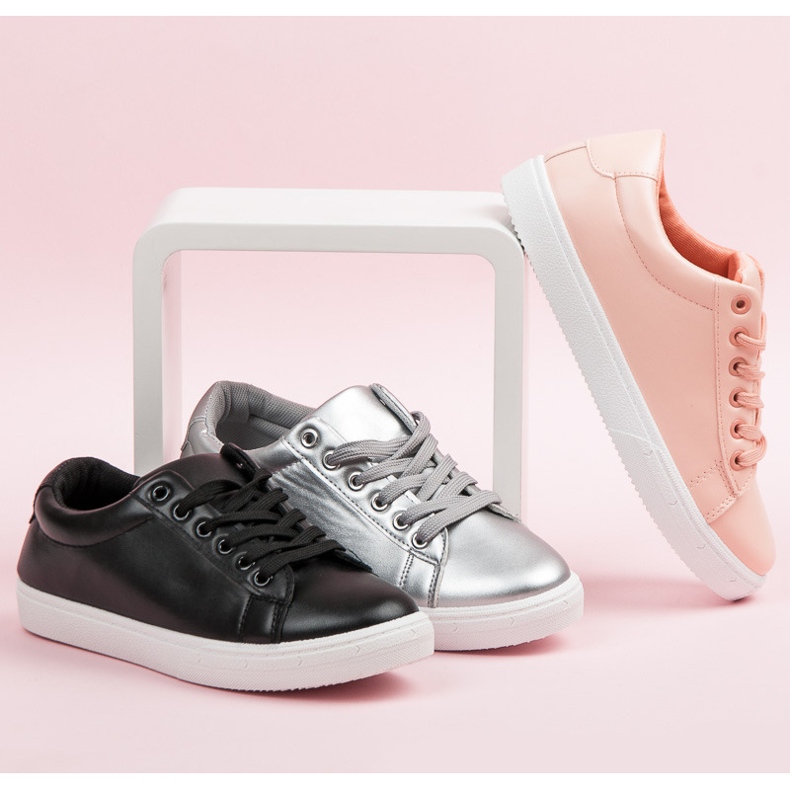 Hopeiset tennarit hapsuilla harmaa 1