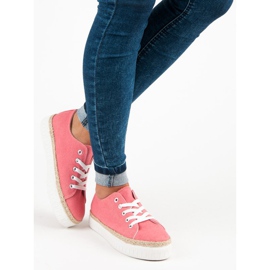 Kylie Sidottuja Creepers-alustalla vaaleanpunainen 1