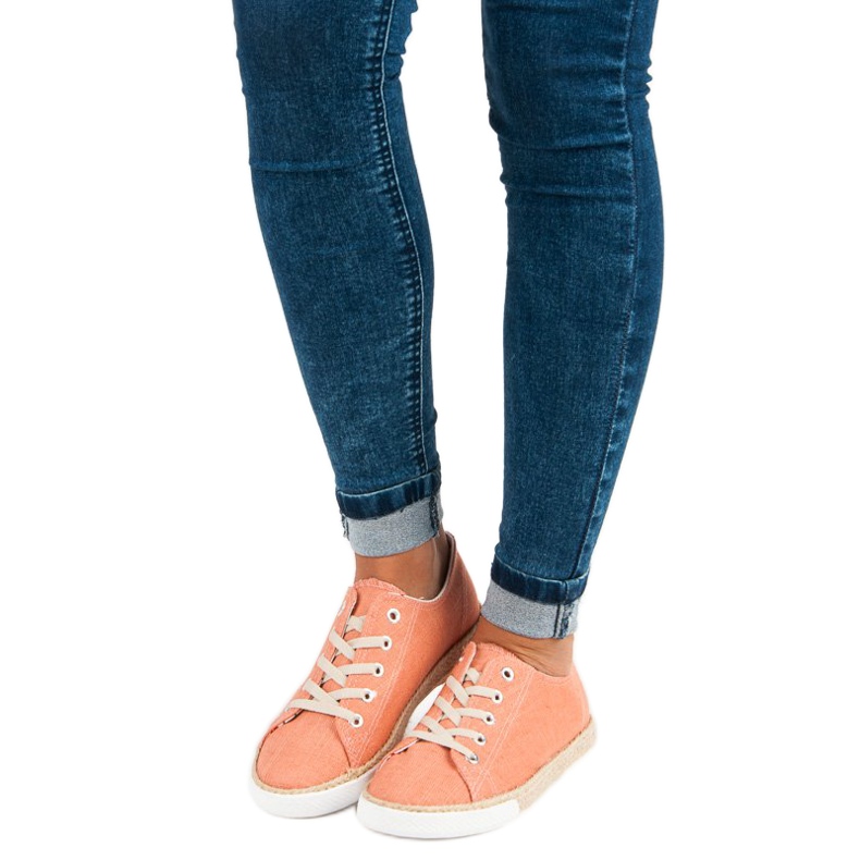 Kylie Nauhaiset espadrillit oranssi 1