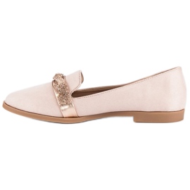 Bestelle Mokkakengät kristalleilla vaaleanpunainen 1