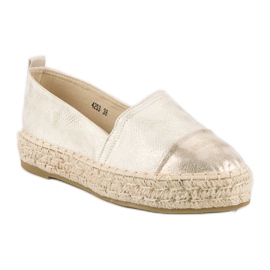 Slip-on espadrillit alustalla keltainen 1