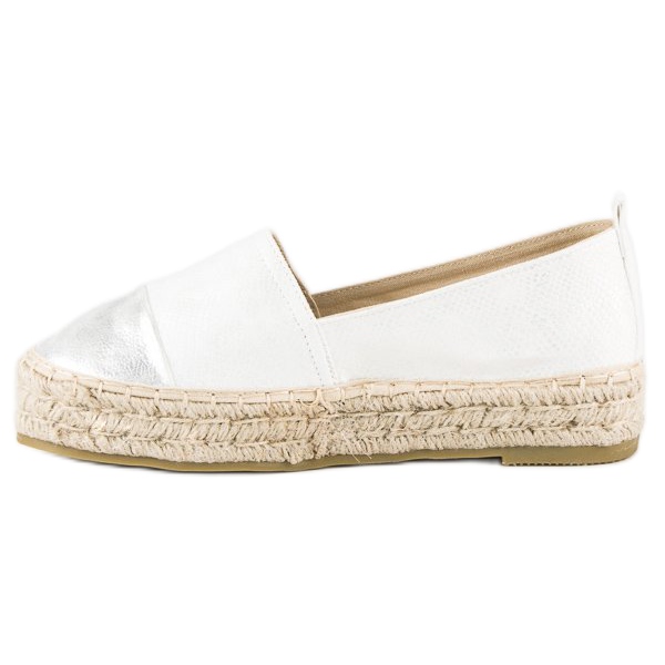 Slip-on espadrillit alustalla valkoinen 1