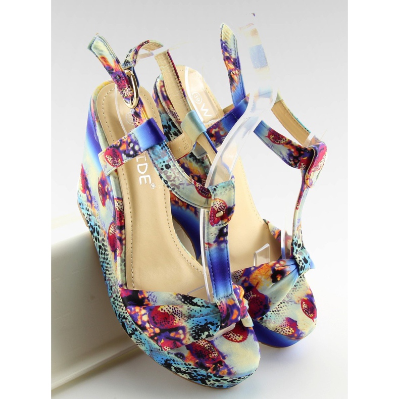 Satiiniset sandaalit 903 sininen 1