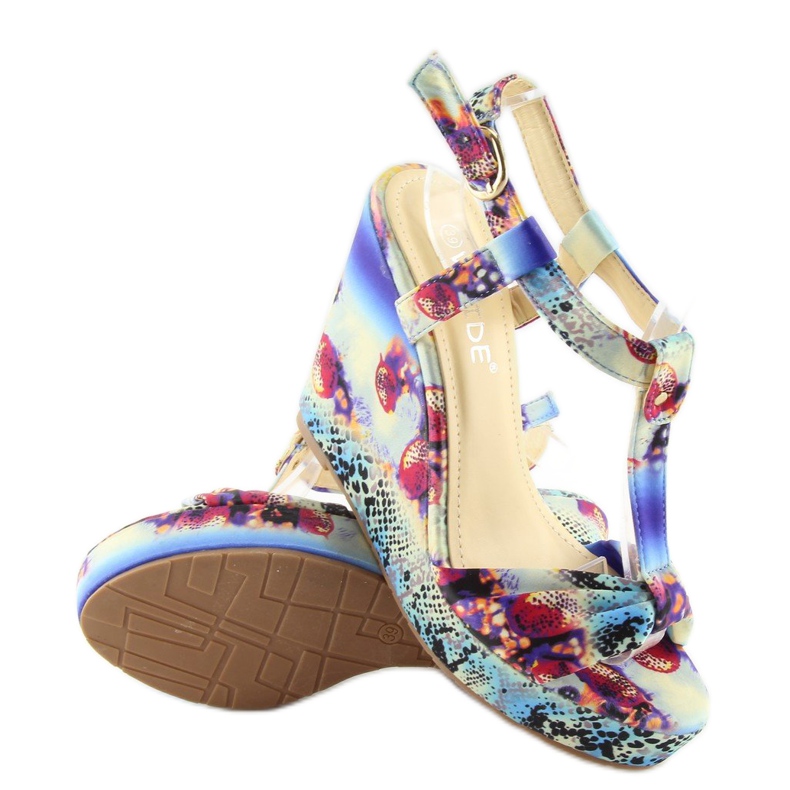 Satiiniset sandaalit 903 sininen 2