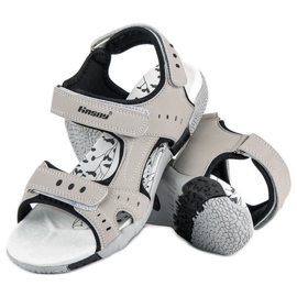 Hasby Urheilulliset litteät sandaalit harmaa 1