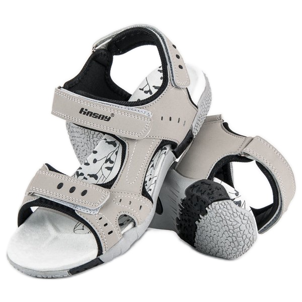 Hasby Urheilulliset litteät sandaalit harmaa 1