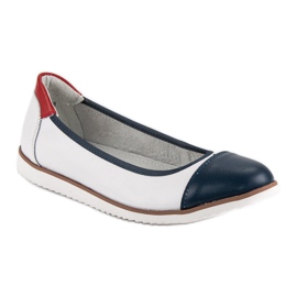 Filippo Nahka balerinat valkoinen 1