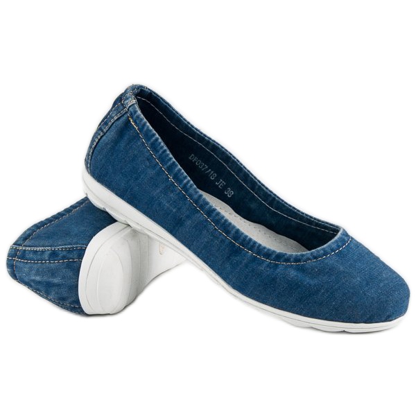 Filippo Denim ballerinat sininen 2