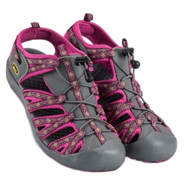 American Club Suljetut amerikkalaiset sandaalit violetti harmaa 1