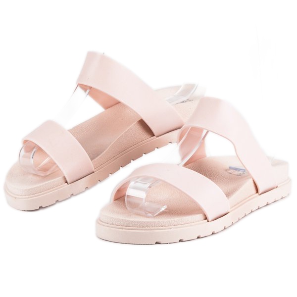 Naisten puuteritossut vaaleanpunainen 1