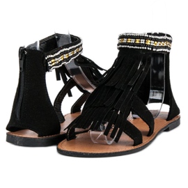 Evento Mustat Boho -sandaalit 2 Evento Mustat Boho -sandaalit 2
