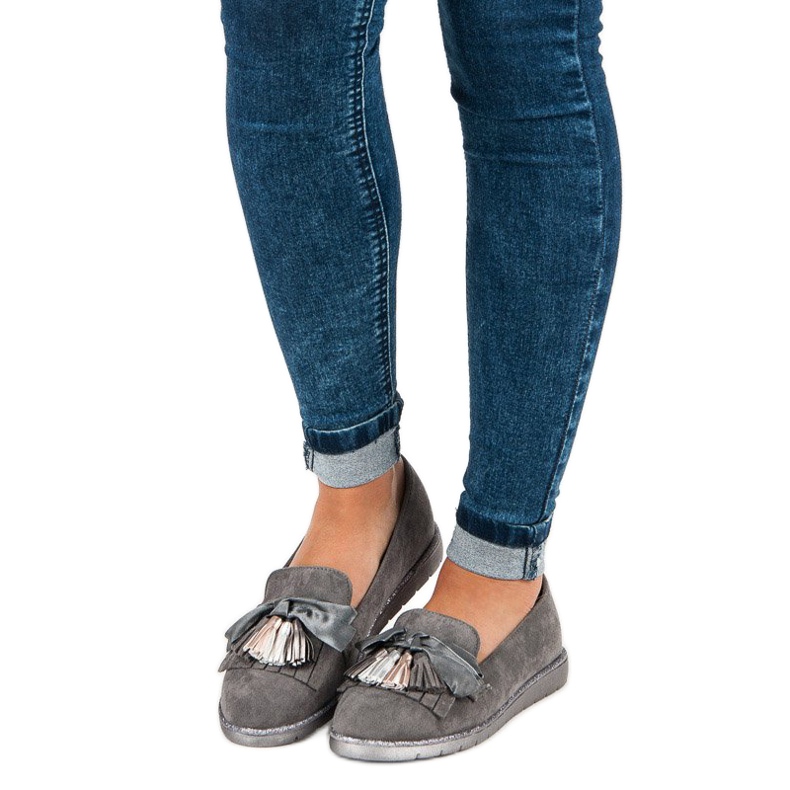 Bestelle Mokkahousut hapsuilla harmaa 1