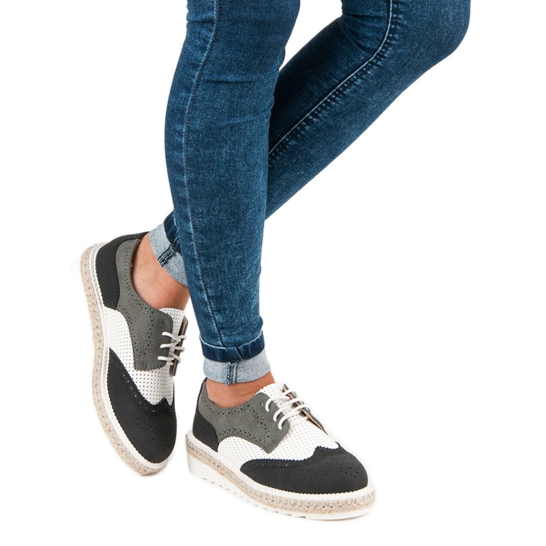 Ideal Shoes Kengät, espadrillit harmaa 2