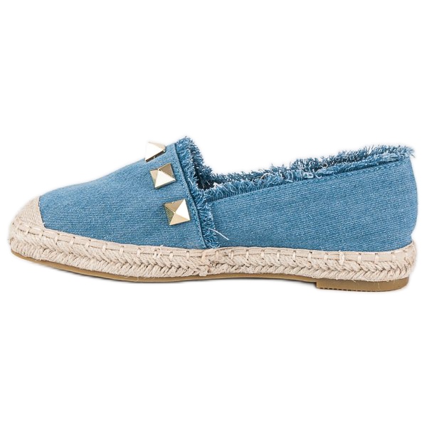 Bestelle Denim espadrillit strassilla sininen 1