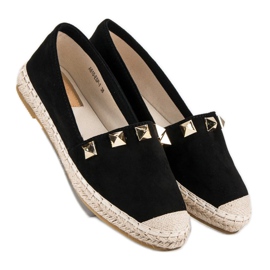 Bestelle Mustat espadrillit strassilla 1