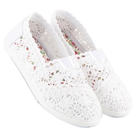 Marquiz Valkoiset pitsiset lenkkarit valkoinen 2