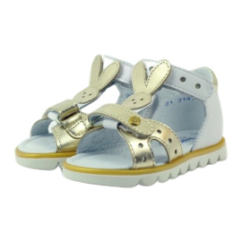 Bartek Sandalki Application Rabbit Joustava 31491 valkoinen/kulta 3