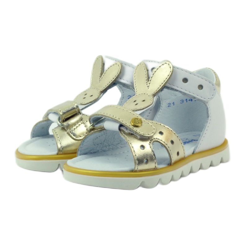 Bartek Sandalki Application Rabbit Joustava 31491 valkoinen/kulta 3