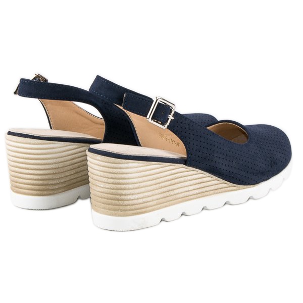 Avokätiset vinceza-pumput sininen 2