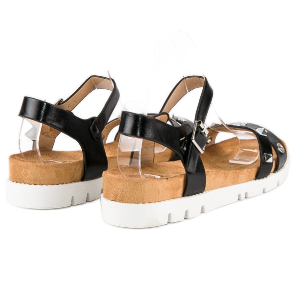 Forever Folie Mustat sandaalit strassilla 1