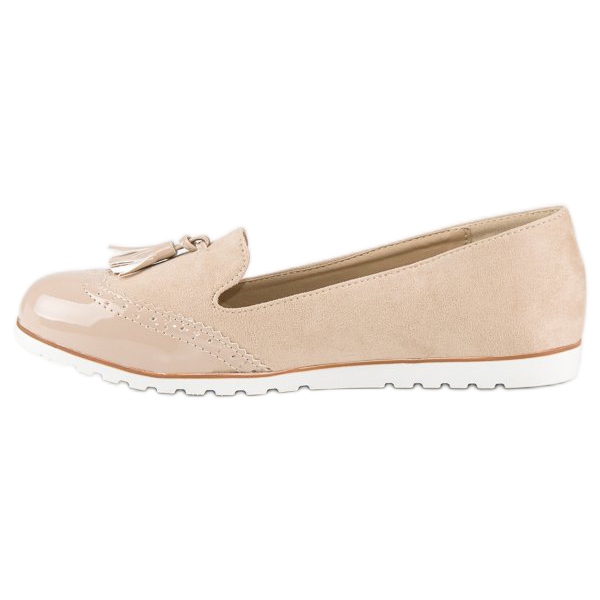 Super Me Beige Loaferit Fringes 1