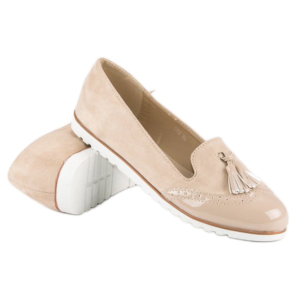 Super Me Beige Loaferit Fringes 2