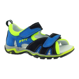 Sandaalit tarranauhalla Bartek 16187 kobolttia musta sininen vihreä 1