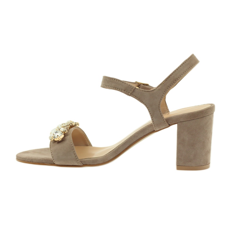Sandaalit Sagan 53214 beige-tolppassa 2