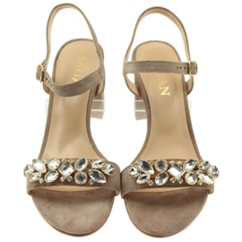 Sandaalit Sagan 53214 beige-tolppassa 4