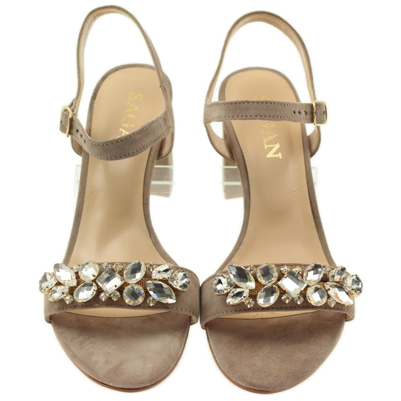 Sandaalit Sagan 53214 beige-tolppassa 4