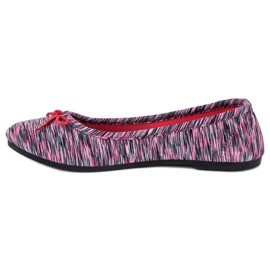 McKey Tekstiilijoustiballerina harmaa vaaleanpunainen 1