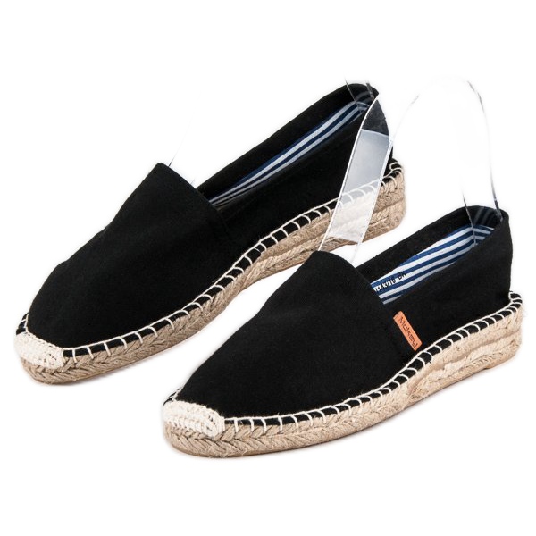 McKey Mukavat mustat espadrillit 2