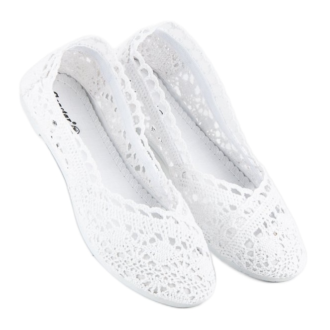 Seastar Valkoiset pitsiset balerinat valkoinen 1