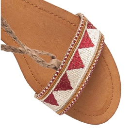 Vices Naisten litteät sandaalit ruskea 2