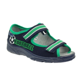 Poikien sandaalit Befado 969x078 laivastonsininen vihreä 1