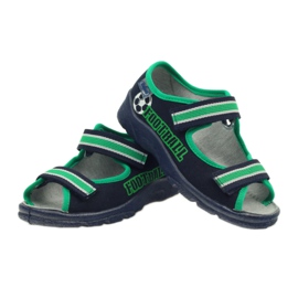 Poikien sandaalit Befado 969x078 laivastonsininen vihreä 3