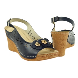 Gregors 648 Wedge sandaalit laivastonsininen 3