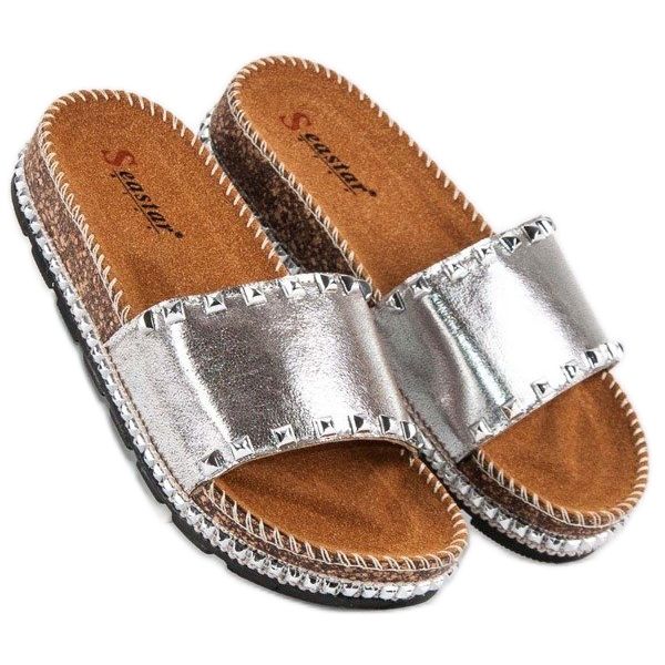 Seastar Tyylikkäät naisten tossut harmaa 1