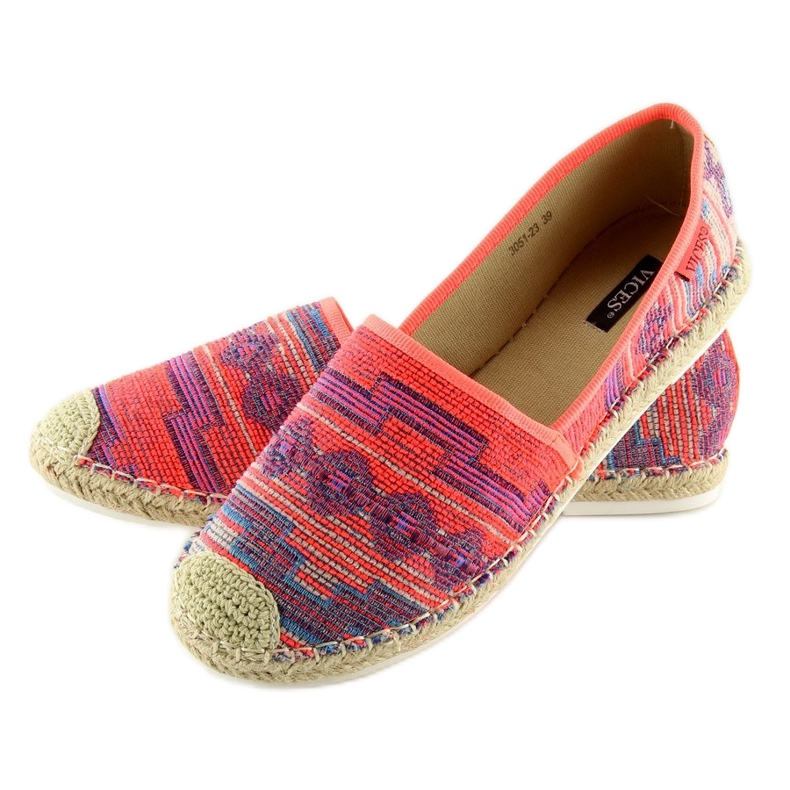 Fluo 3051 Fushia naisten espadrillit oranssi 2