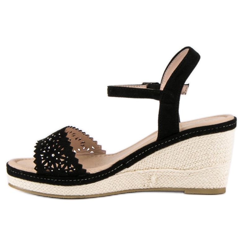 Ideal Shoes Mustat espadrillit kiiloissa 1