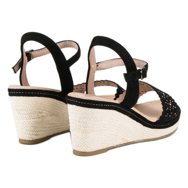 Ideal Shoes Mustat espadrillit kiiloissa 2