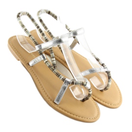 Hopeasandaalit 5130 hopea harmaa 2