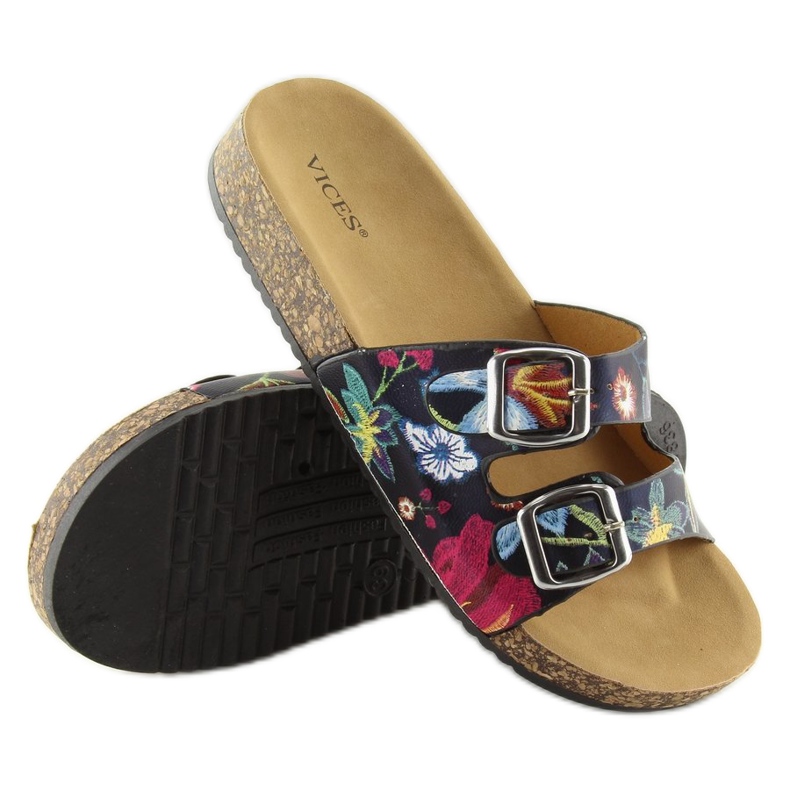 Mustat korkkipohjaiset tossut 6231 1