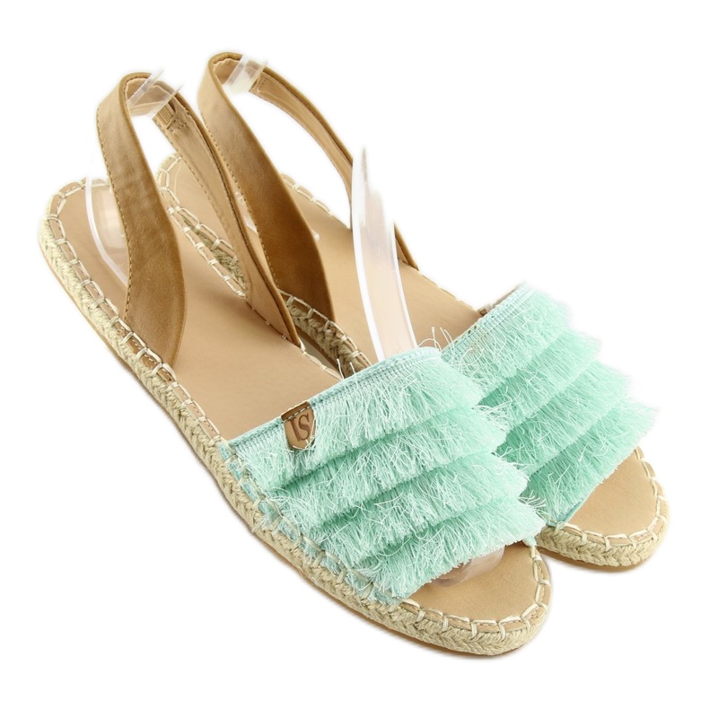Karibialaistyylinen Espadrilles Mint 8413 Mint vihreä 2