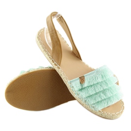 Karibialaistyylinen Espadrilles Mint 8413 Mint vihreä 1